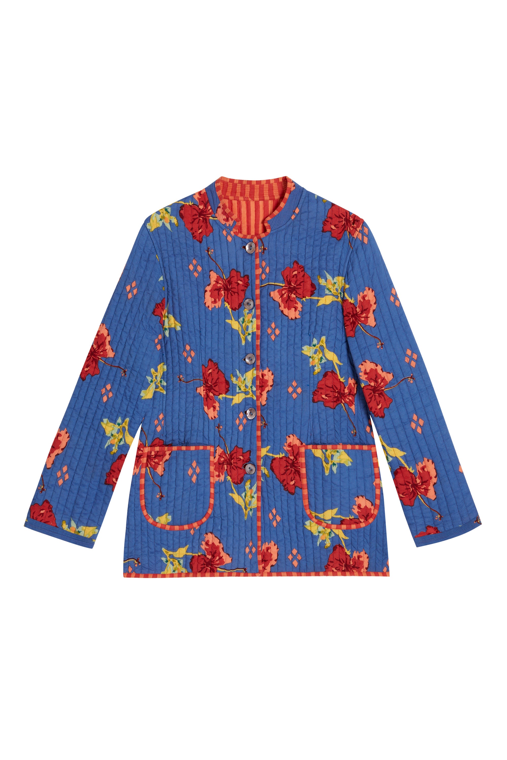 RECO PRIX : 245 // Reversible Jhodpuri Jacket Ibisco Royalblue