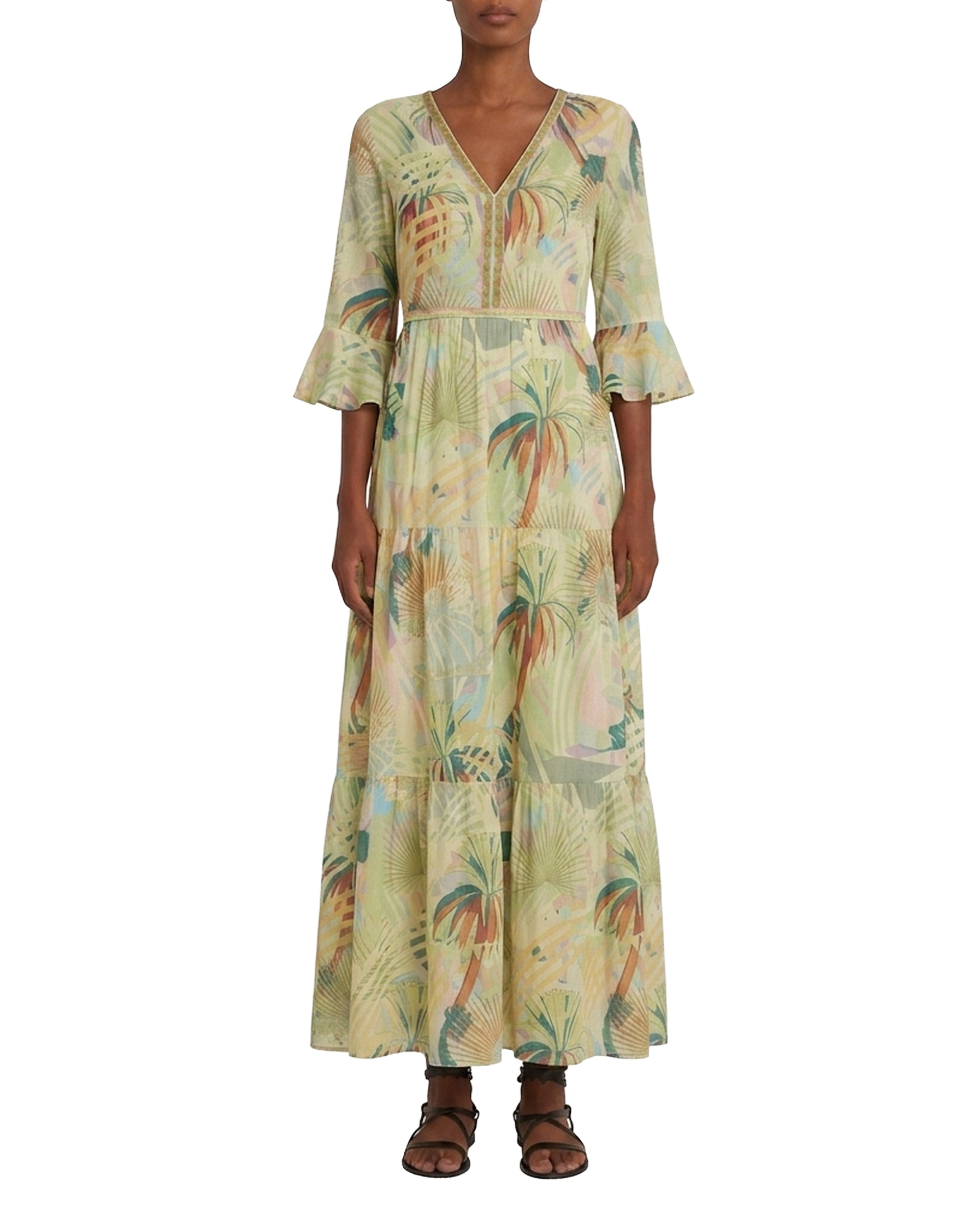Robe longue Bella - Multicolore