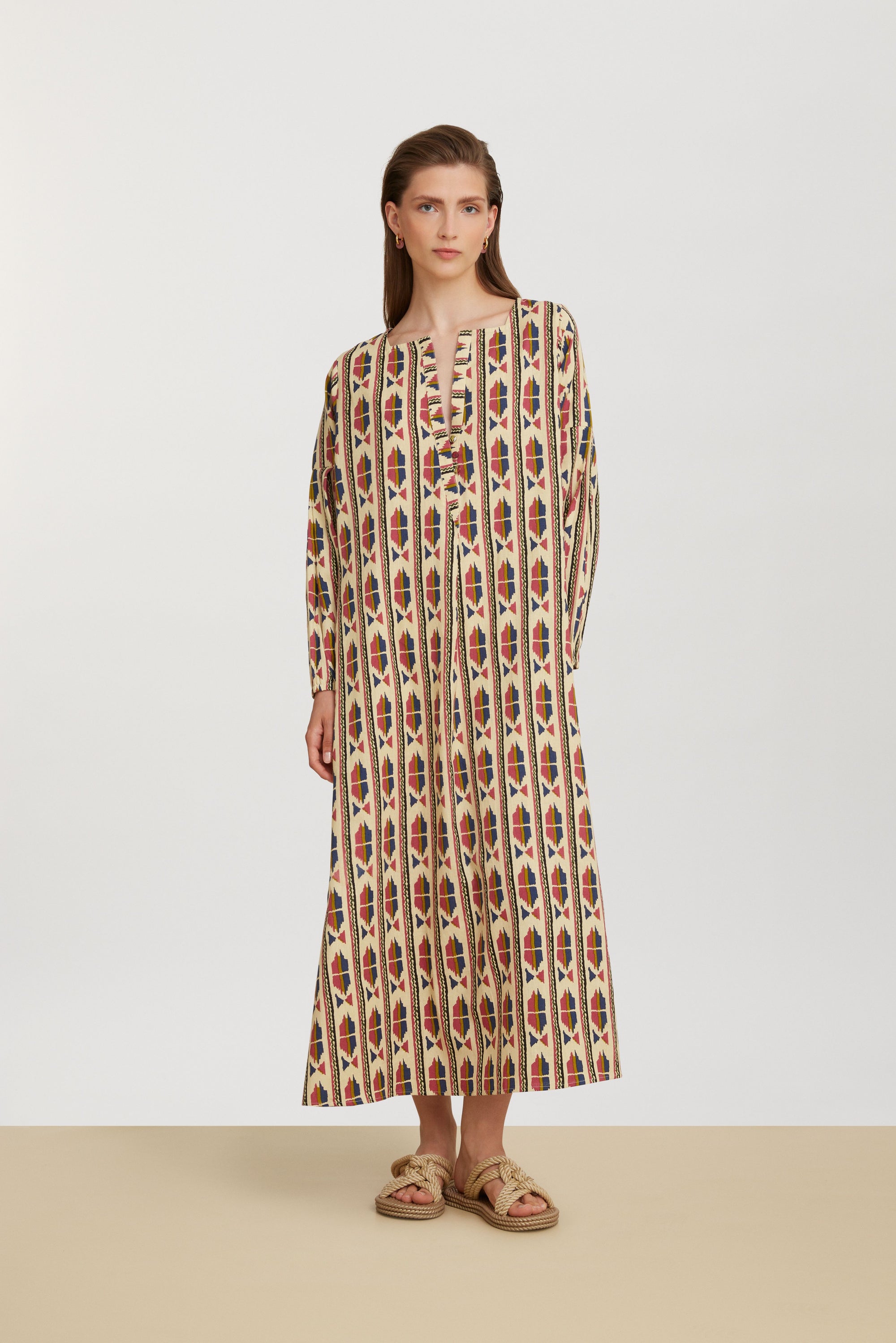 RECO PRIX : 145 // Khubani Dress Amer Ikat Blue