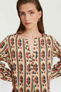 RECO PRIX : 145 // Khubani Dress Amer Ikat Blue