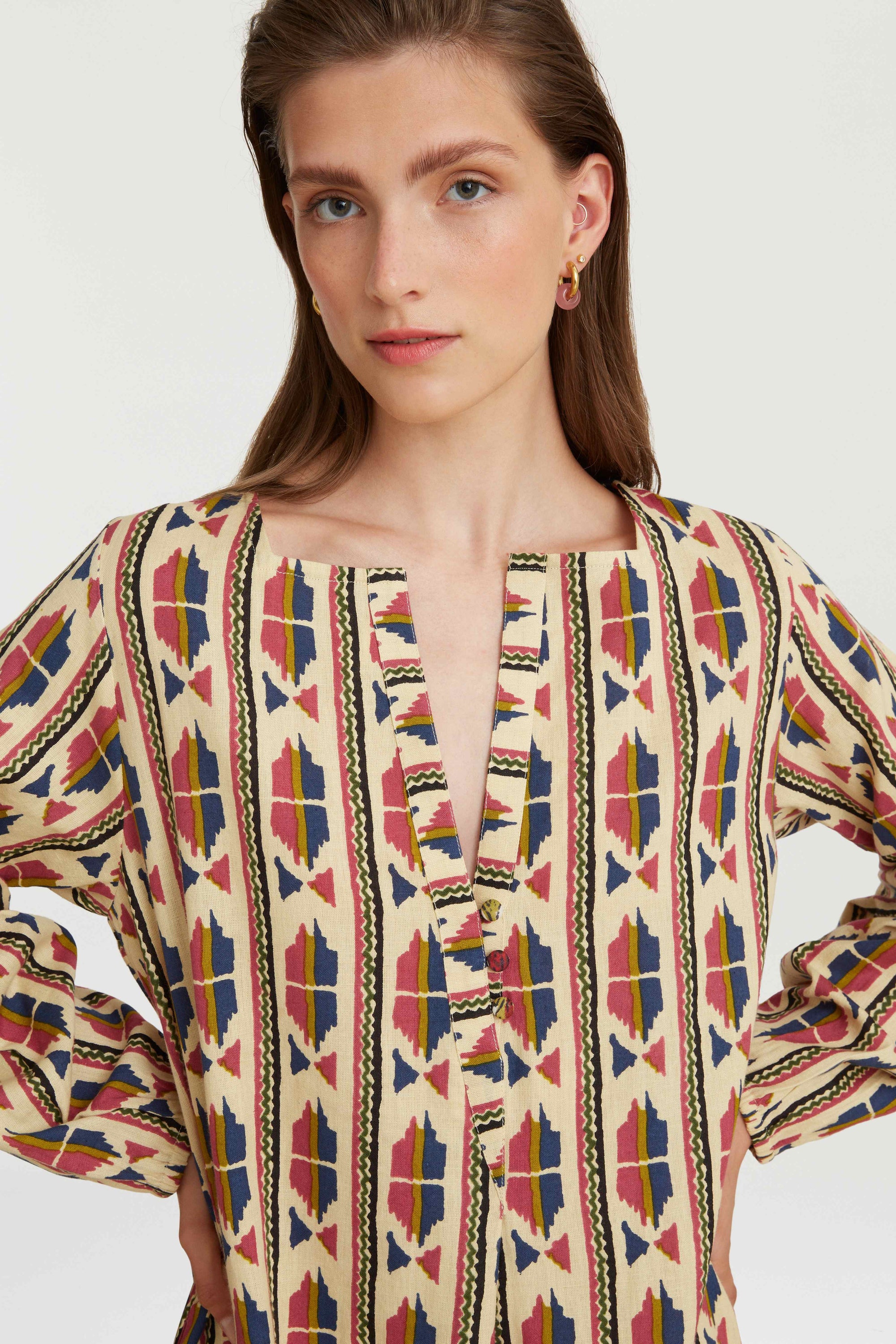 RECO PRIX : 145 // Khubani Dress Amer Ikat Blue
