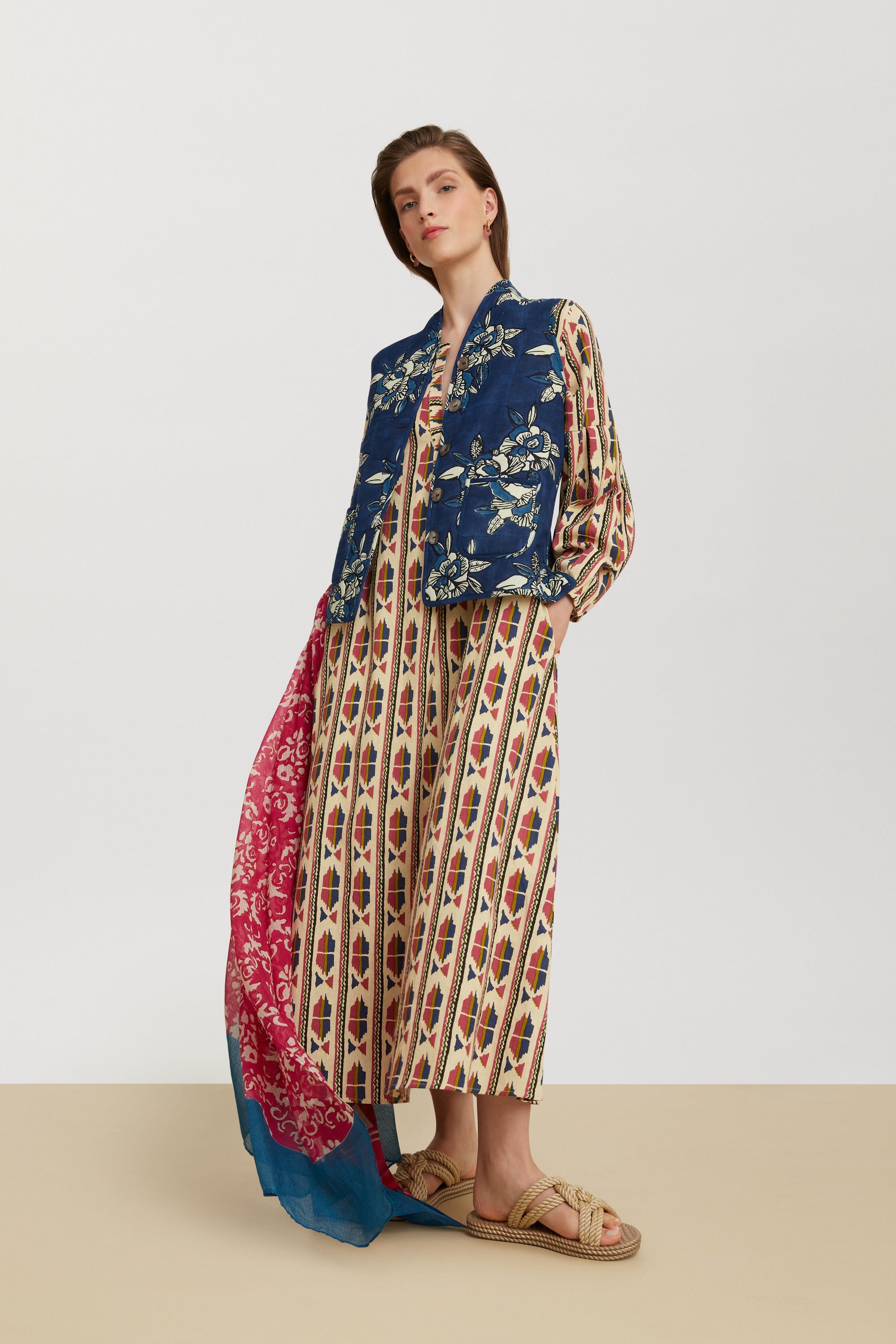 RECO PRIX : 145 // Khubani Dress Amer Ikat Blue