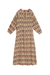 Khubani long cotton dress - Blue
