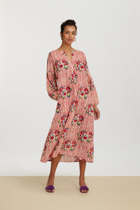 RECO PRIX : 145 // Khubani Dress Ortensietta Stripes Red