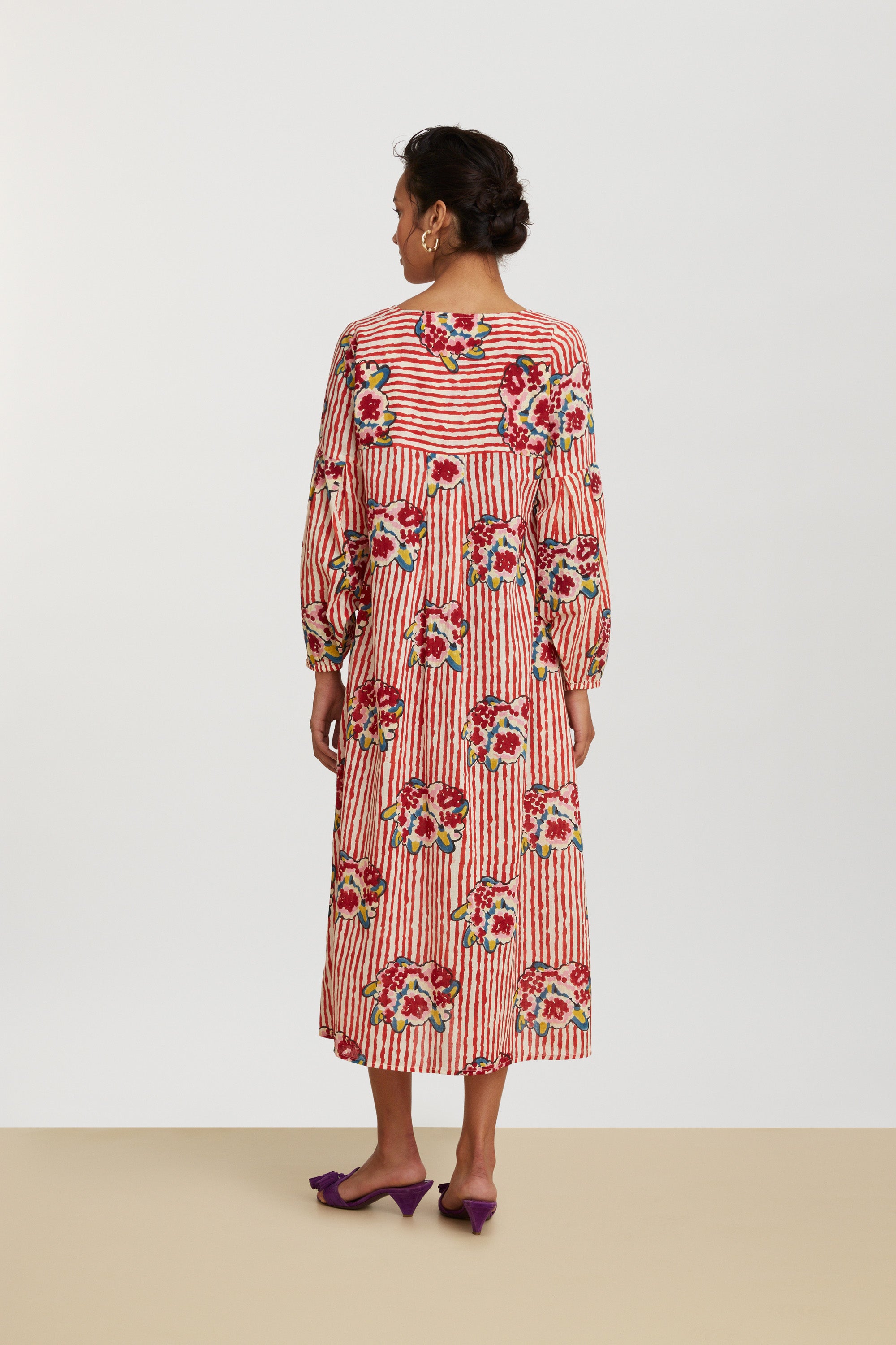 RECO PRIX : 145 // Khubani Dress Ortensietta Stripes Red