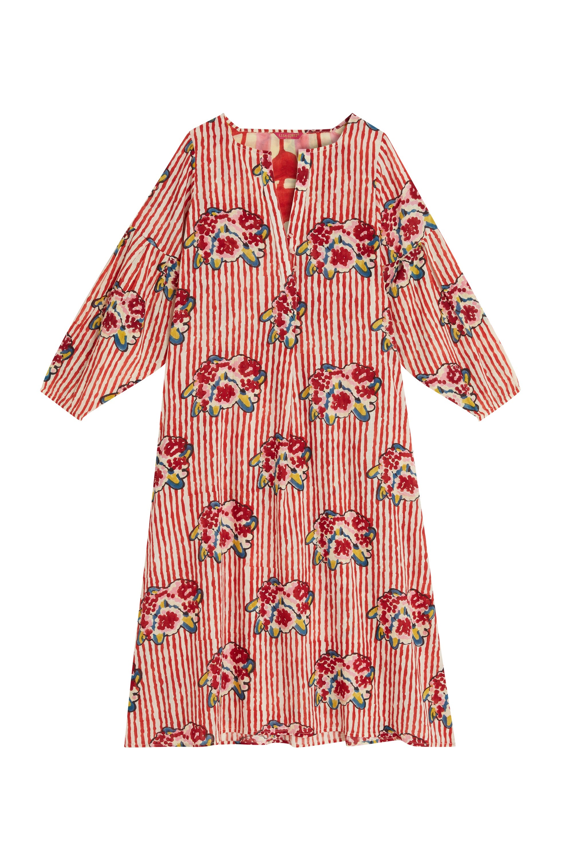 RECO PRIX : 145 // Khubani Dress Ortensietta Stripes Red