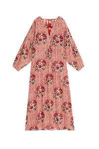 Khubani long cotton dress - Red