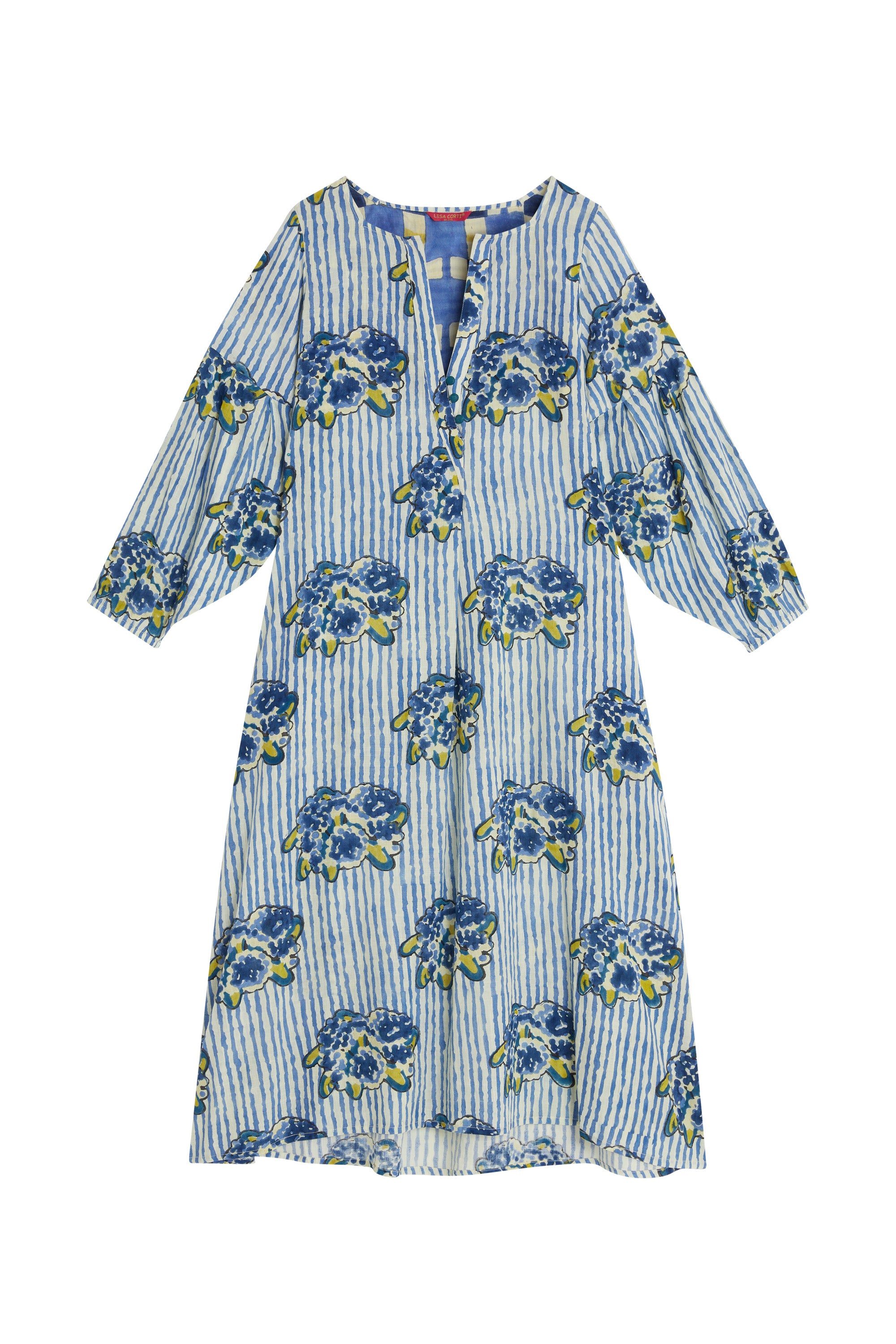 RECO PRIX : 145 // Khubani Dress Ortensietta Stripes Plumbago