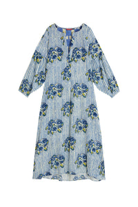 Khubani long cotton dress - Neutral