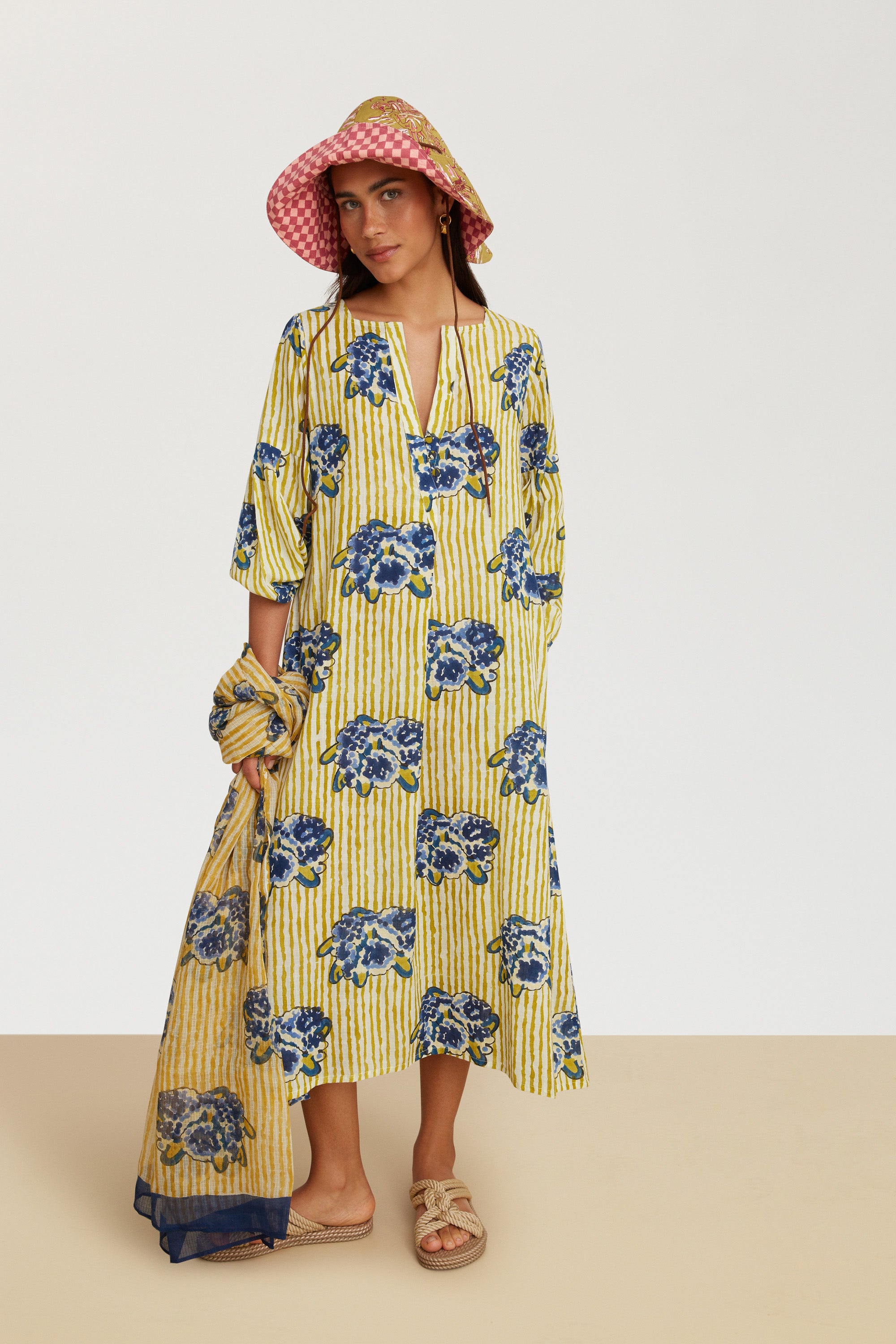 RECO PRIX : 145 // Khubani Dress Ortensietta Stripes Chutney