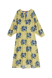 Khubani long cotton dress - Neutral
