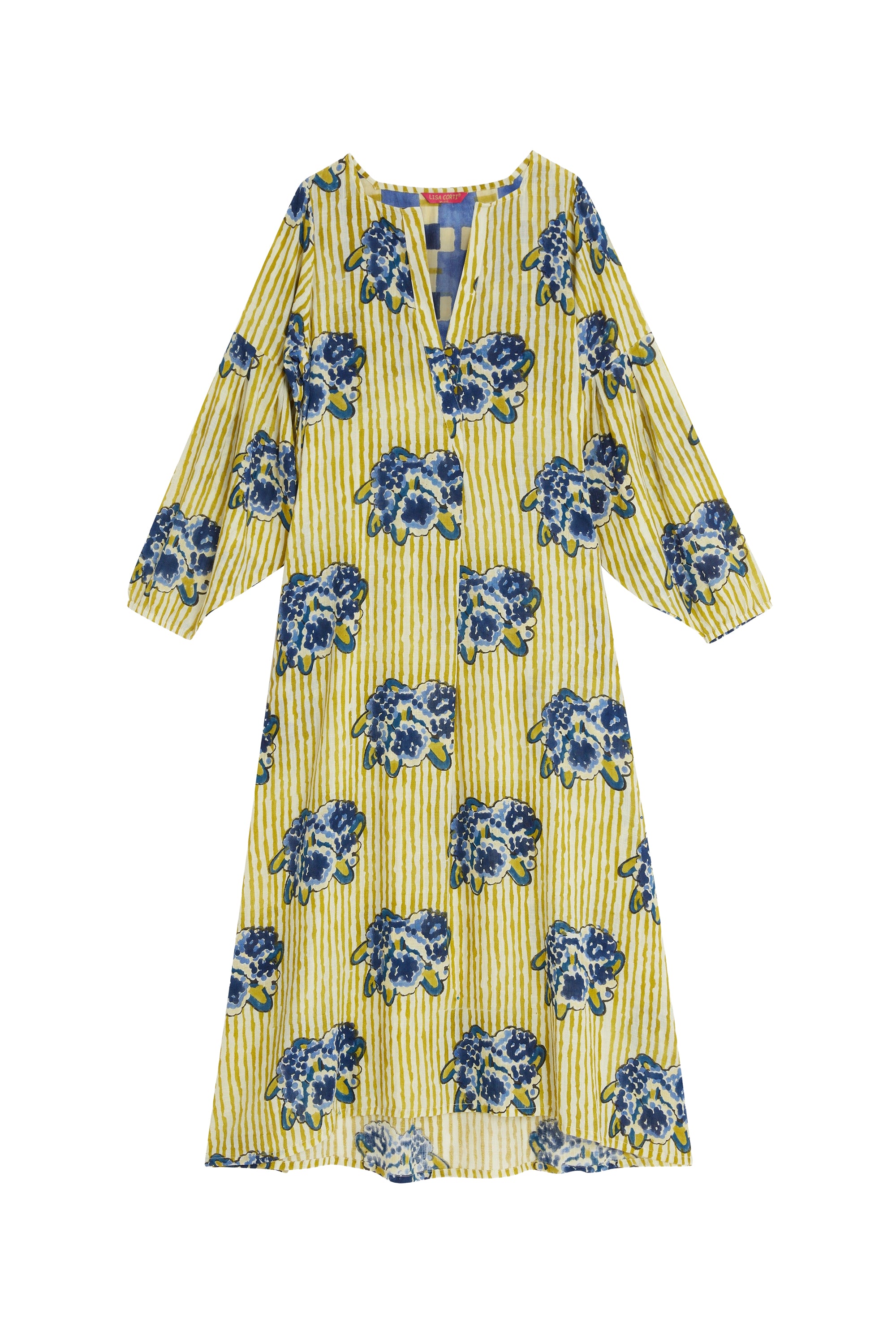 Khubani long cotton dress - Neutral