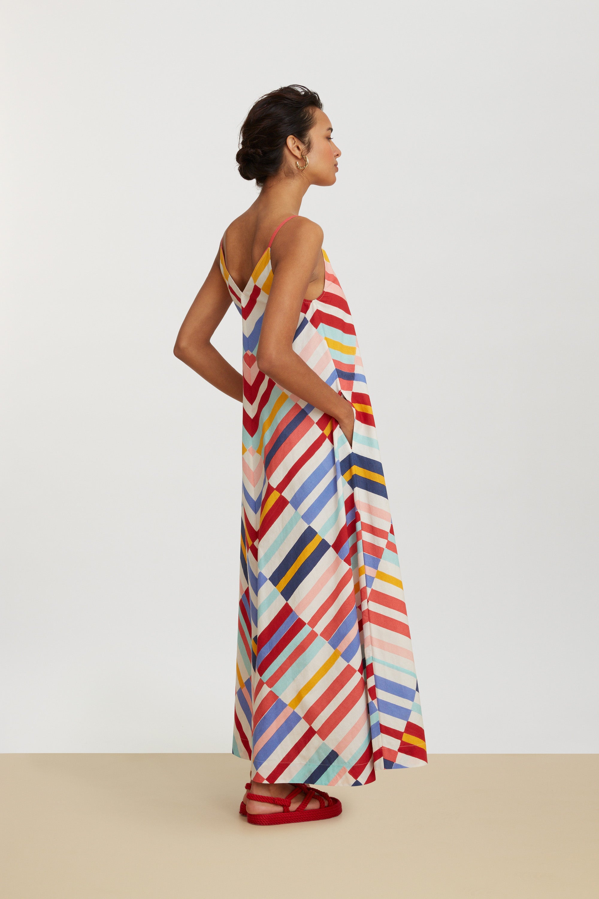 RECO PRIX : 197,5 // Kyarah Dress Niagara Stripes Multicolor