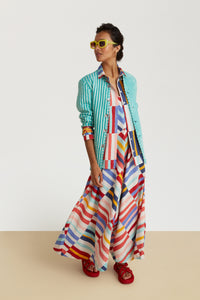 RECO PRIX : 197,5 // Kyarah Dress Niagara Stripes Multicolor