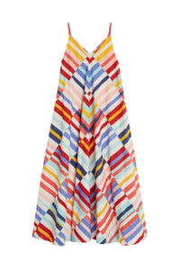 RECO PRIX : 197,5 // Kyarah Dress Niagara Stripes Multicolor