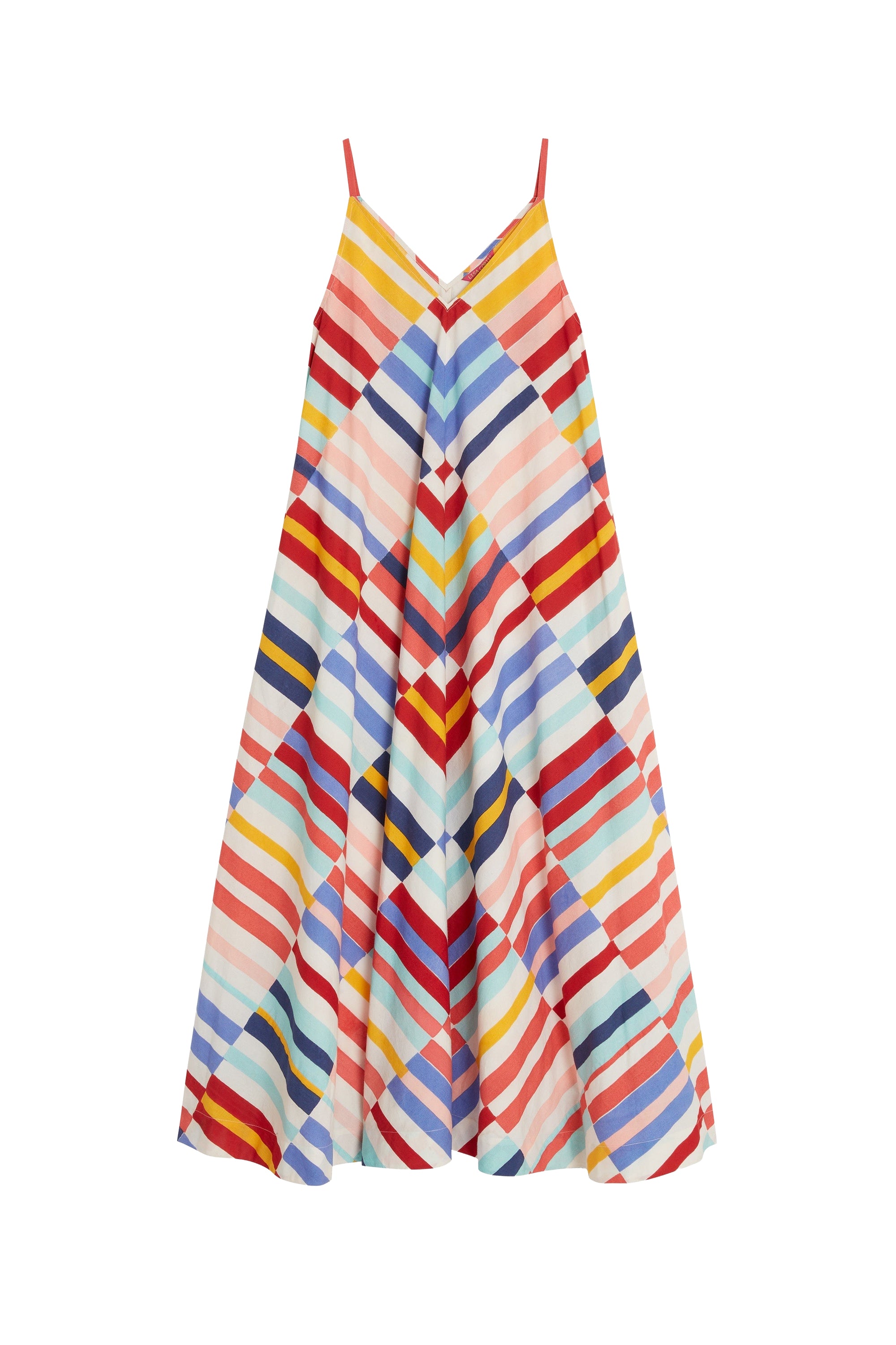 Robe longue Kyarah en coton - Multicolor
