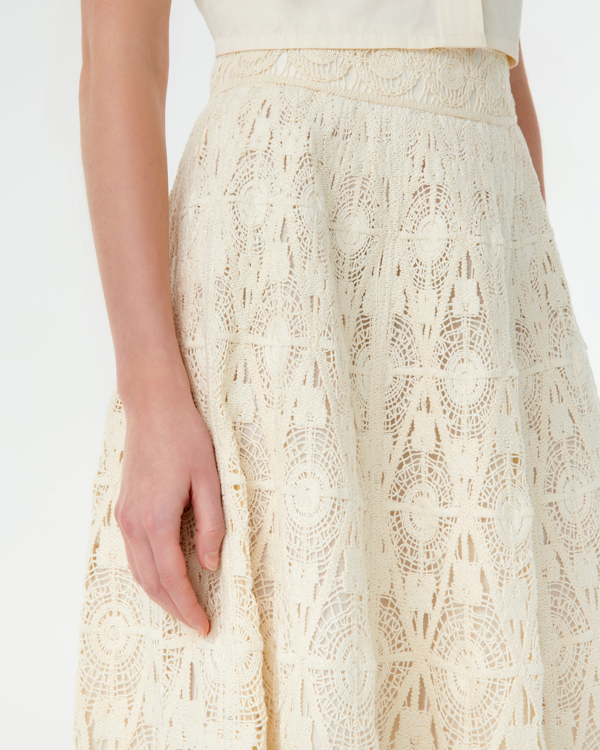 Mulia midi skirt - Milk