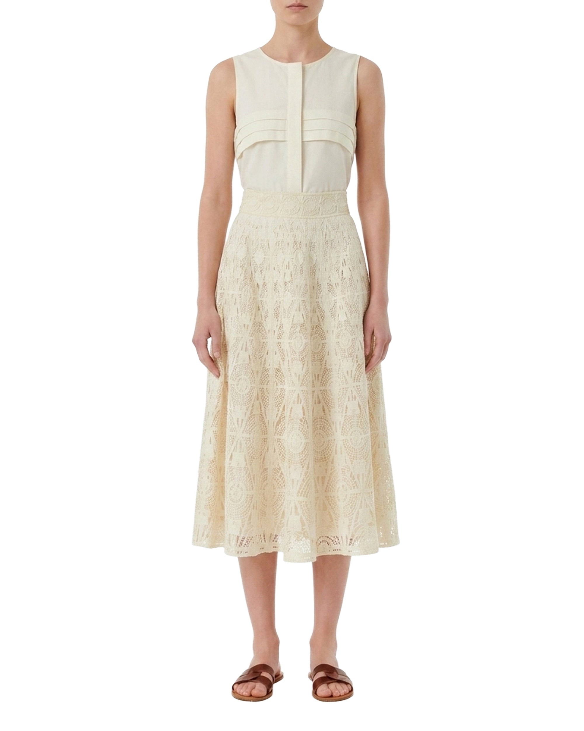 Mulia midi skirt - Milk