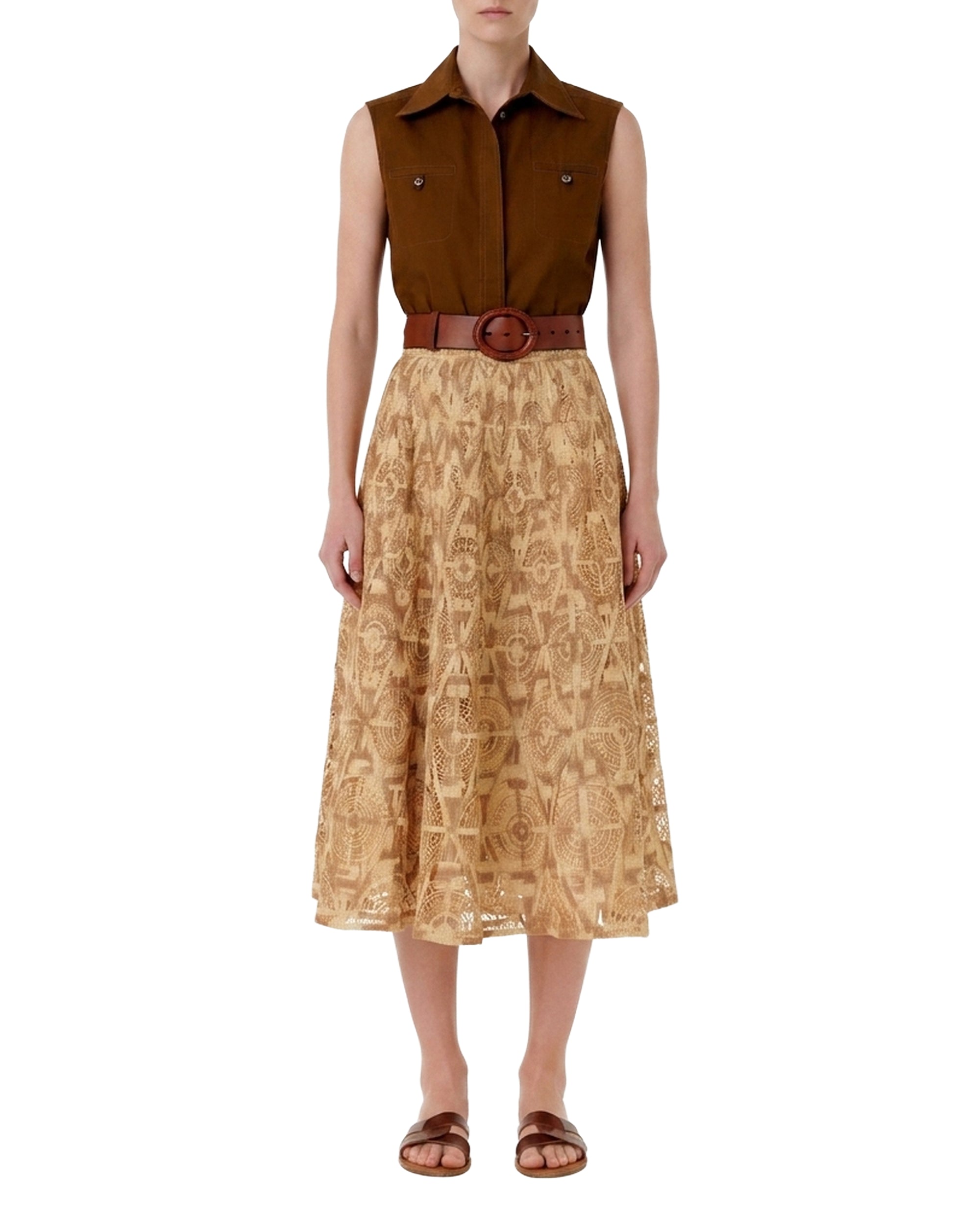 Mulia midi skirt - Tan