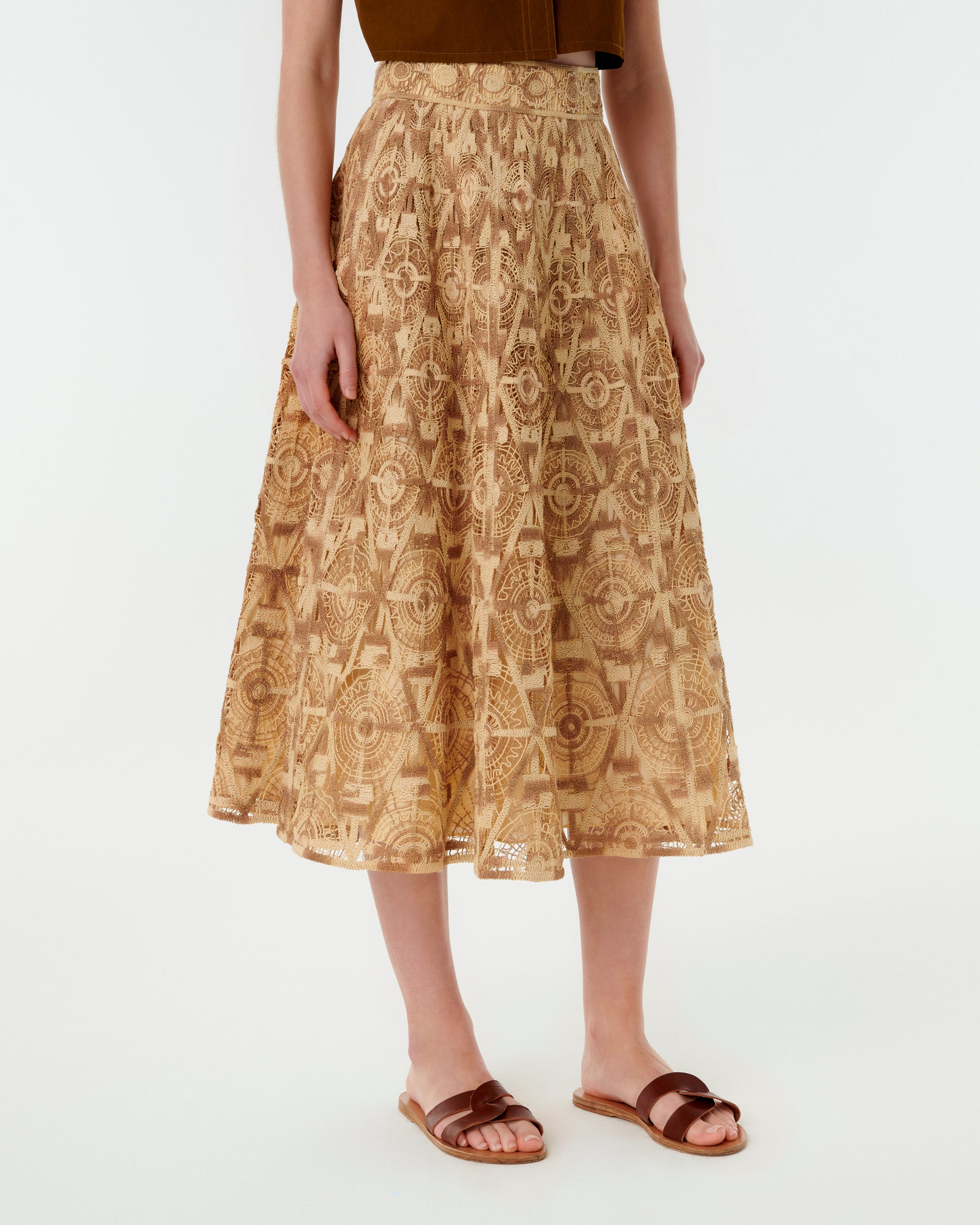 Mulia midi skirt - Tan