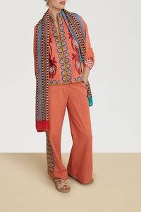 Maheswari cotton jacket - Pink