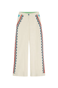 Maheswari cotton trousers - Neutral