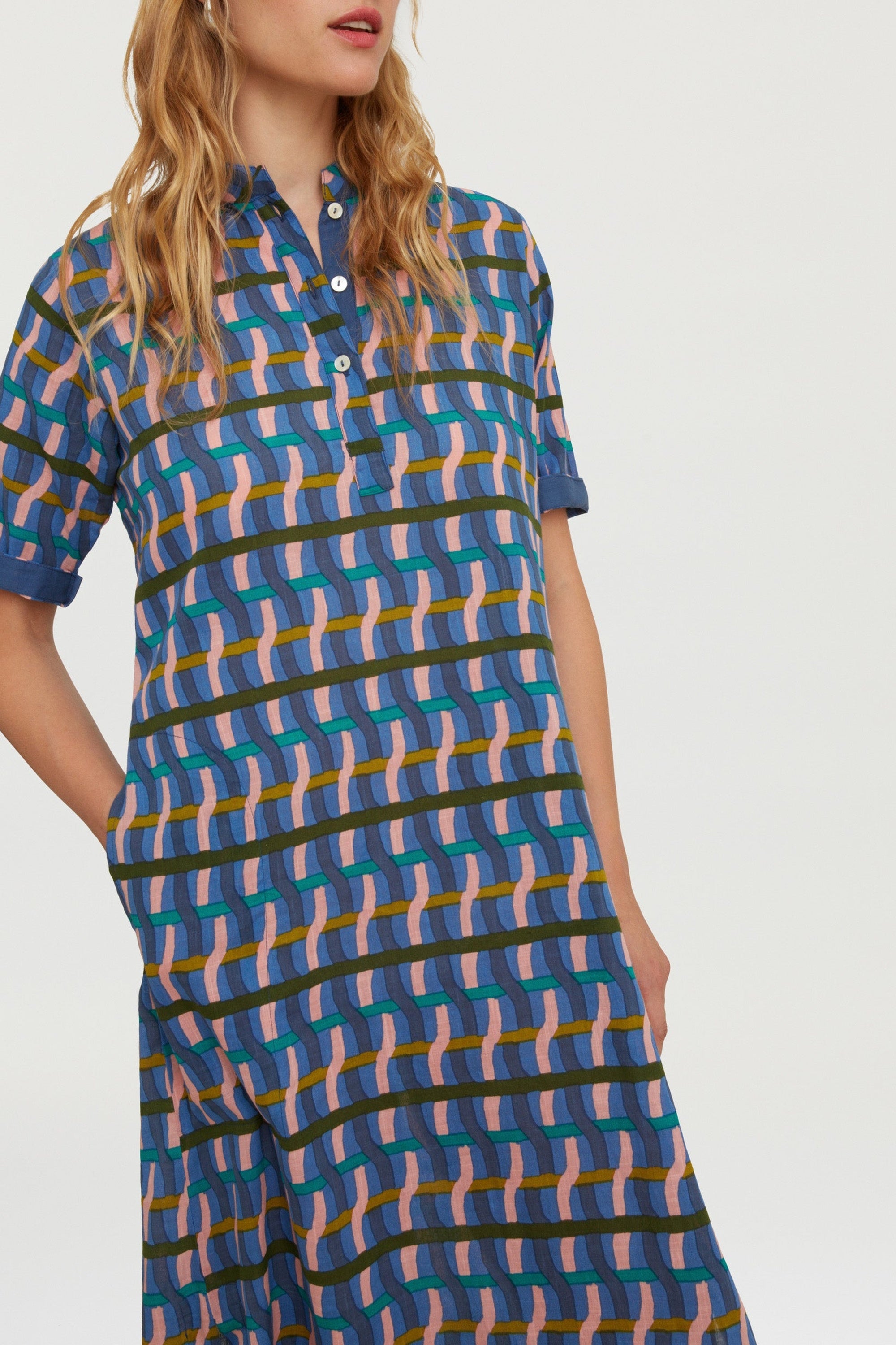 Mamta cotton kaftan - Neutral