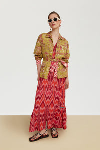 RECO PRIX : 175 // Mandili Dress Saheli Ikat Red