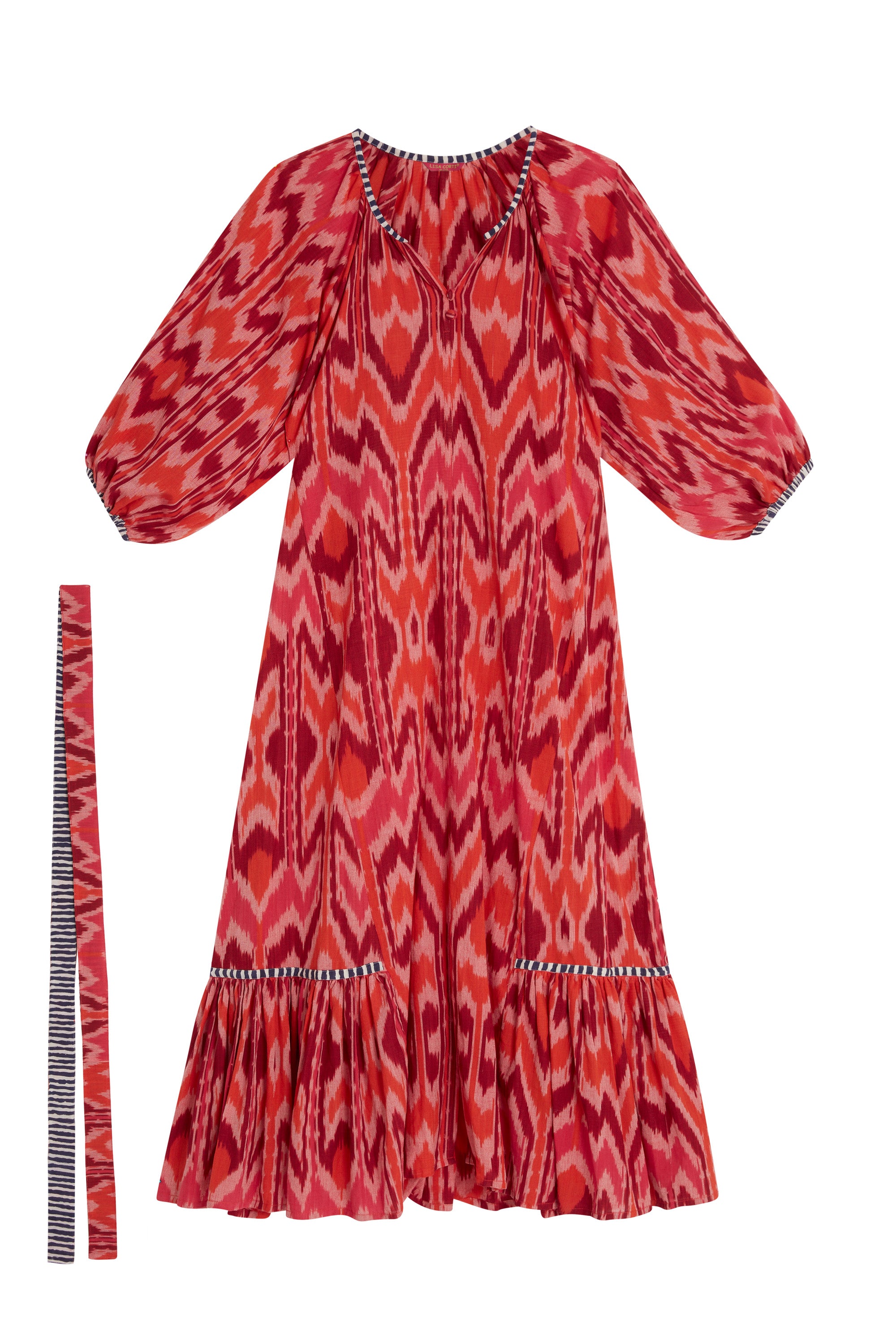 RECO PRIX : 175 // Mandili Dress Saheli Ikat Red