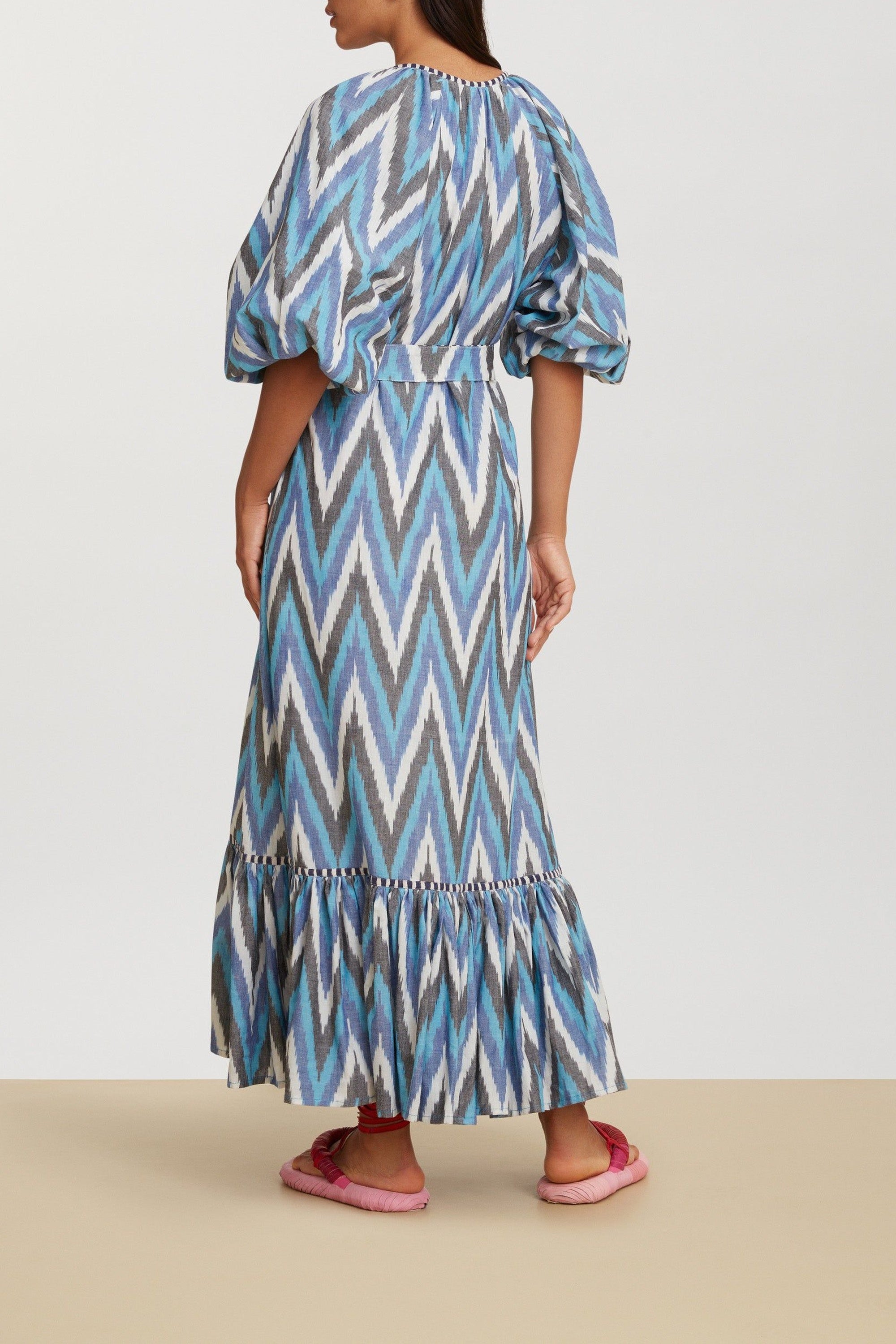 Mandili long cotton dress - Neutral
