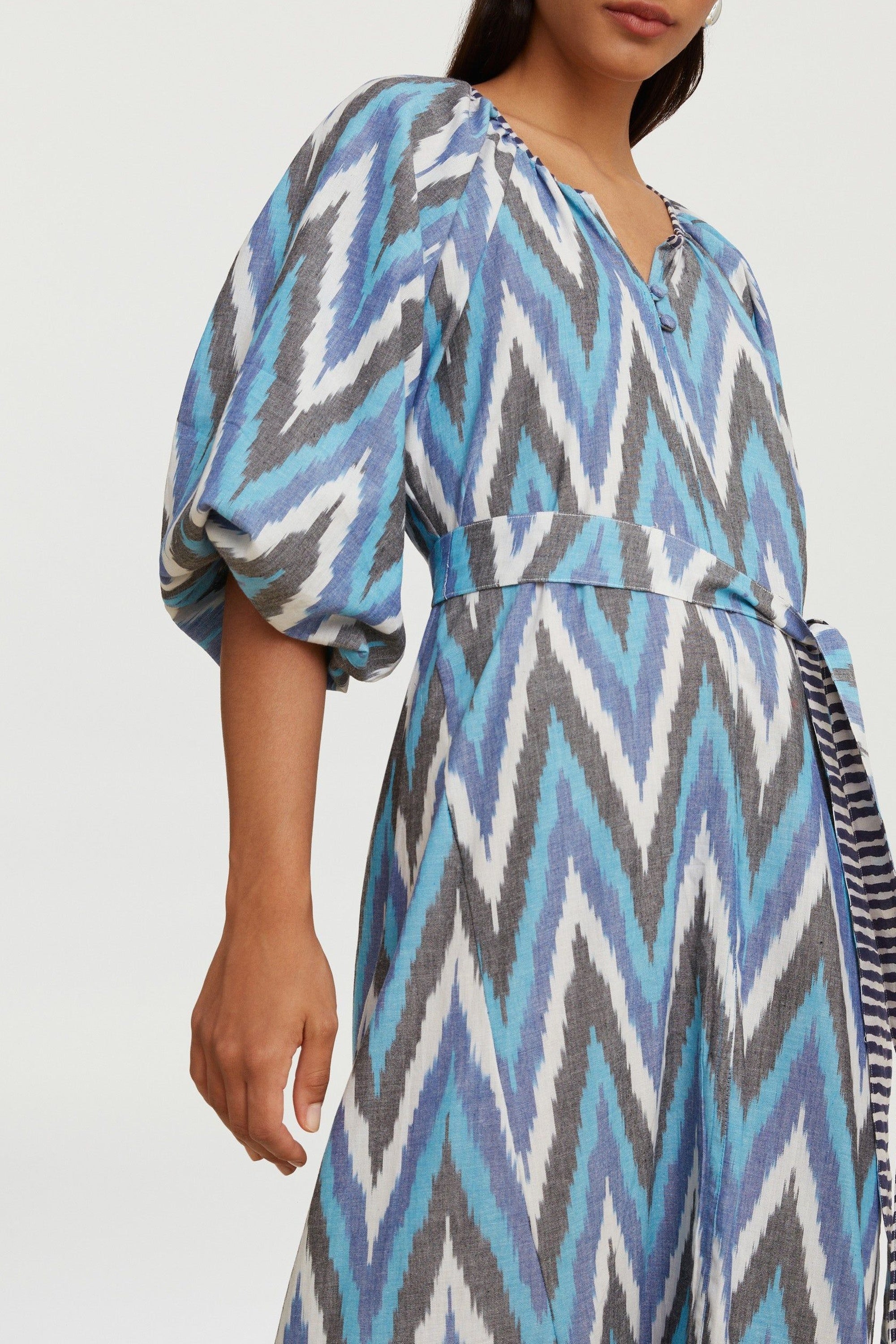 Mandili long cotton dress - Neutral