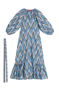 RECO PRIX : 175 // Mandili Dress Saheli Ikat Indigo