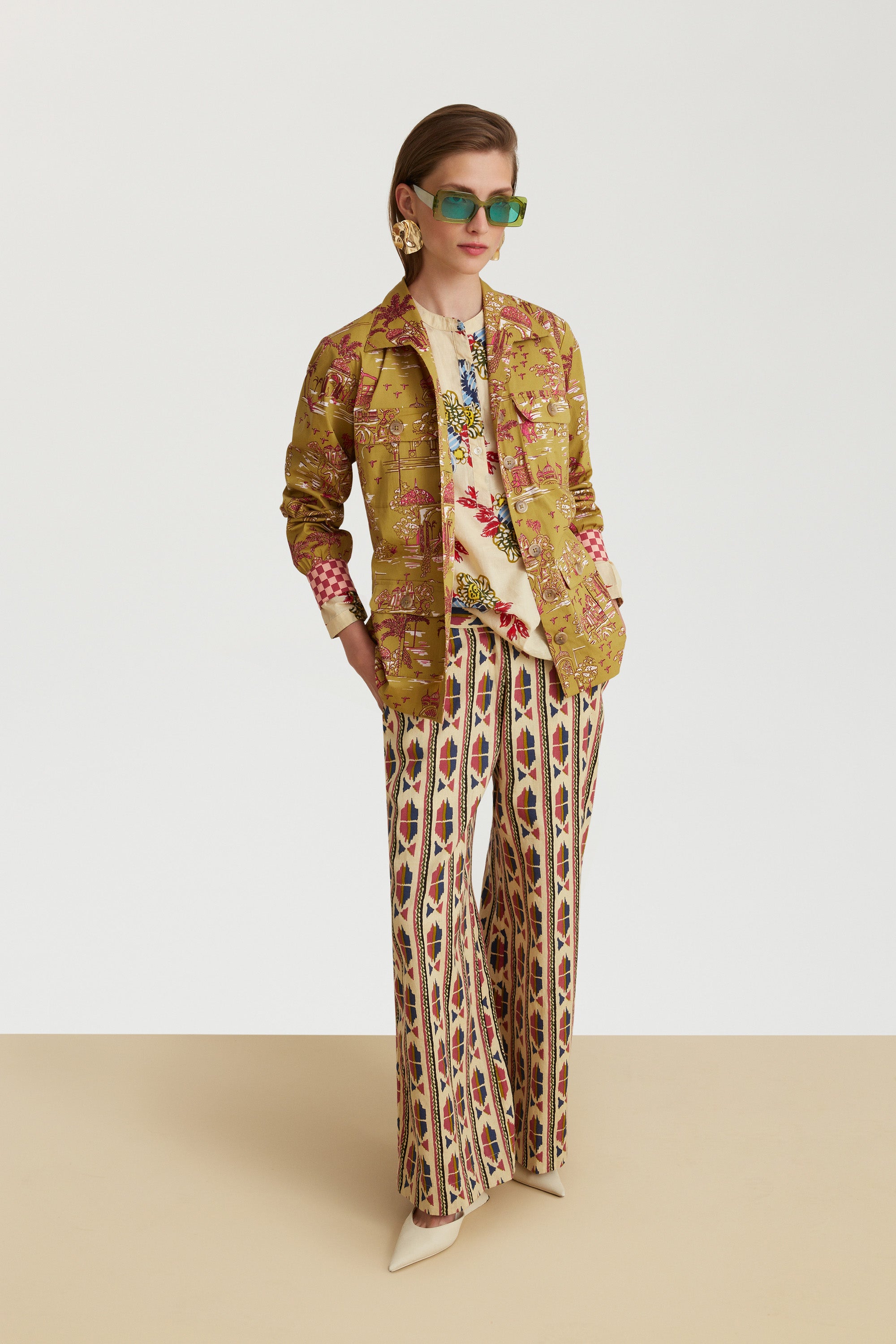 RECO PRIX : 115 // Myanmar Pant Amer Ikat Blue