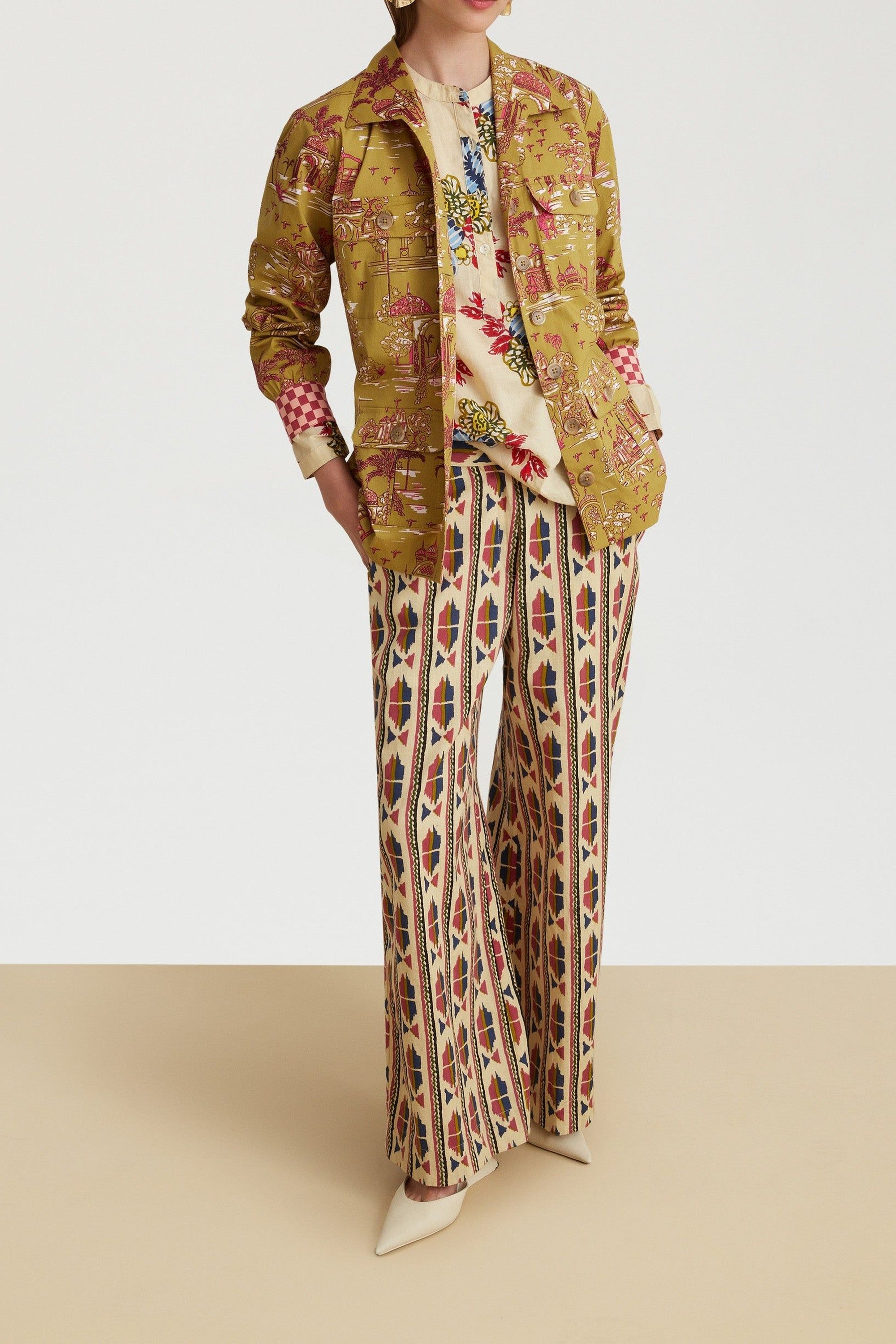 Myanmar cotton trousers - Blue