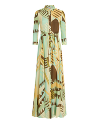 Ida silk maxi dress - Green