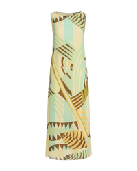 Indira silk maxi dress - Green