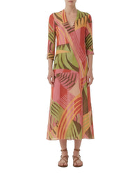 Tiara silk maxi dress - Pink