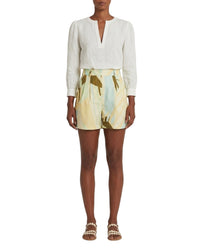 Beatrice print shorts - Green