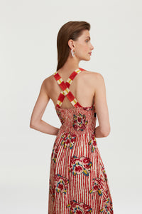 RECO PRIX : 115 // Pic Nic Dress Ortensietta Stripes Red