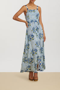 Pic Nic long cotton dress - Neutral