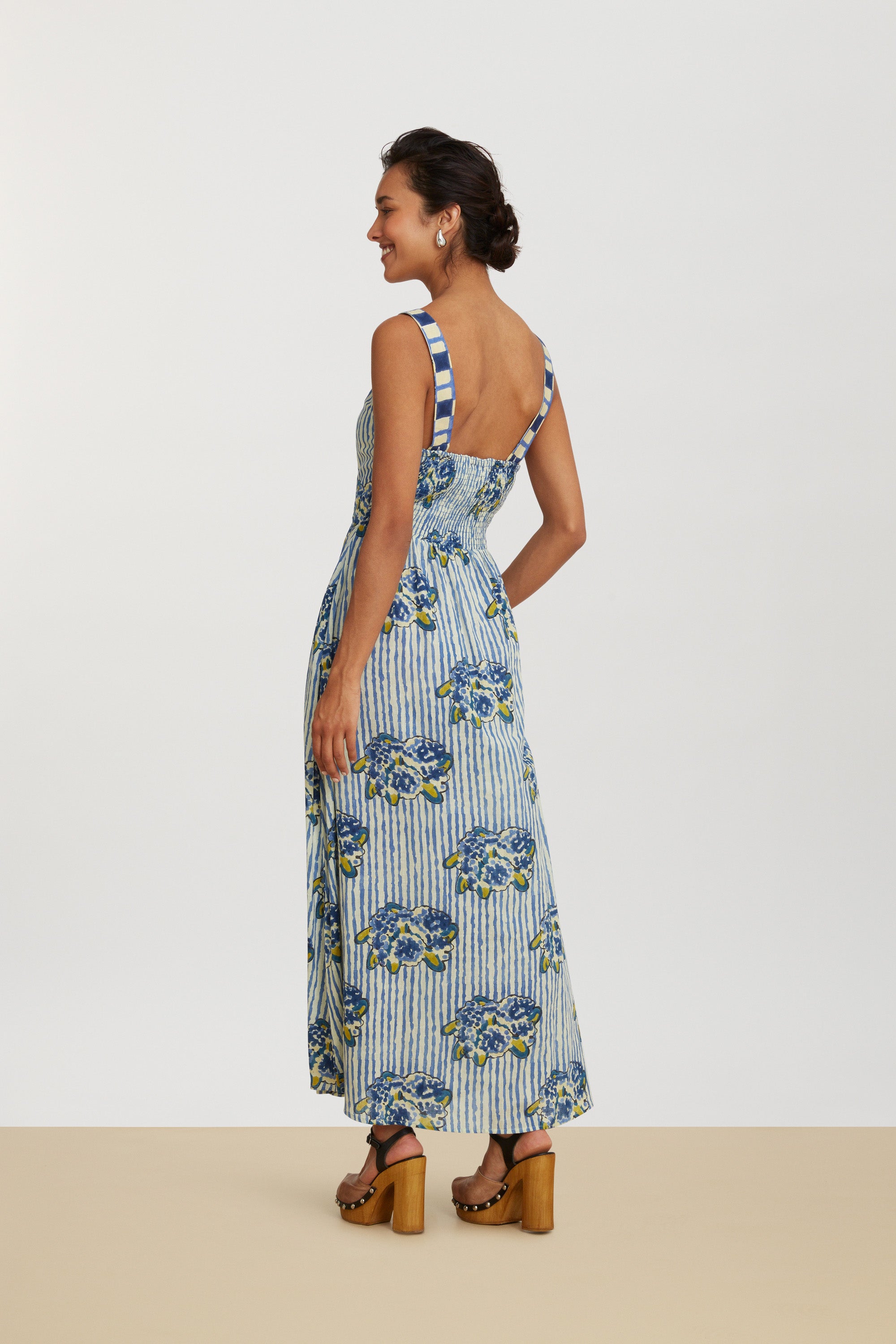 RECO PRIX : 115 // Pic Nic Dress Ortensietta Stripes Plumbago