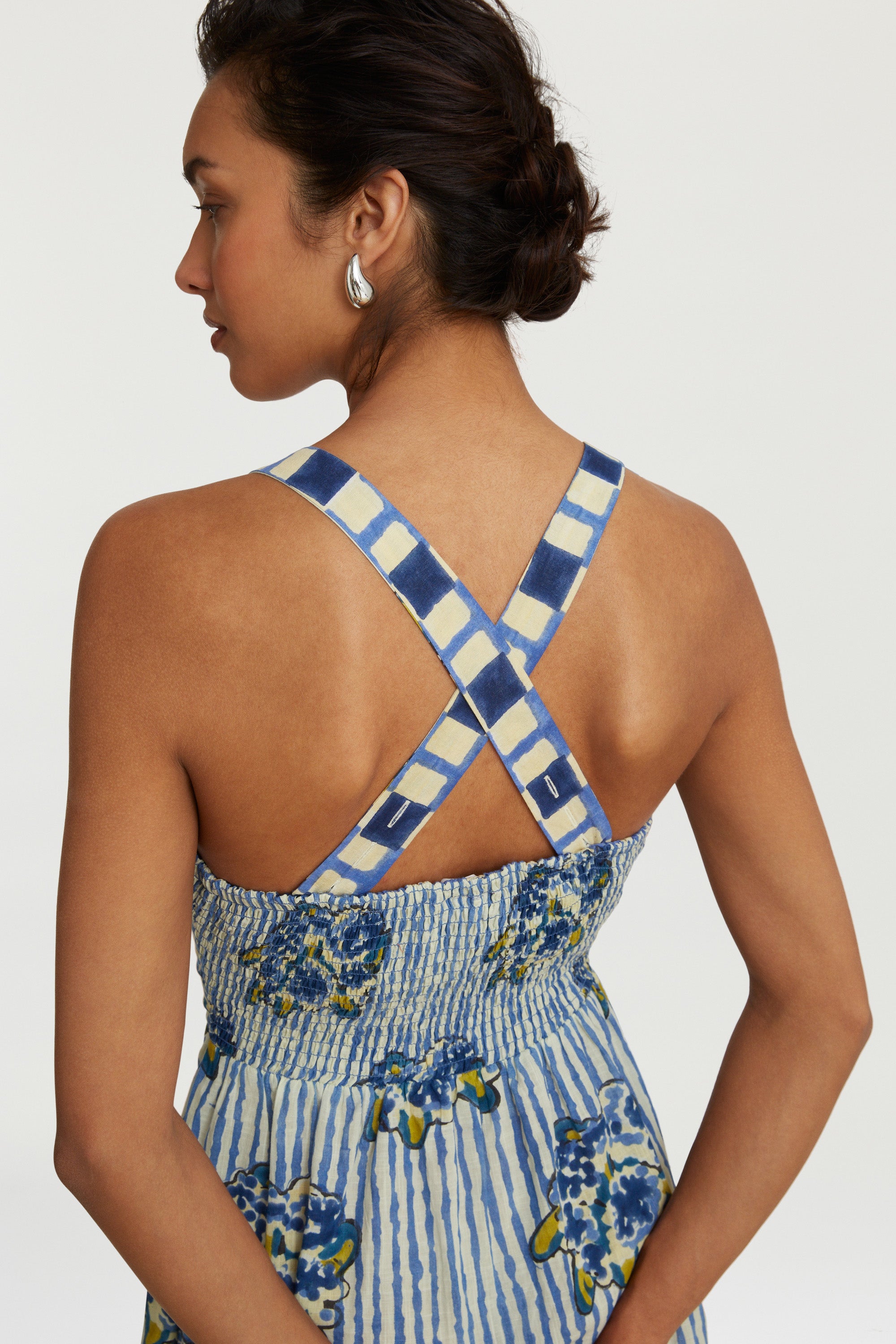 RECO PRIX : 115 // Pic Nic Dress Ortensietta Stripes Plumbago