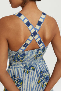 Pic Nic long cotton dress - Neutral