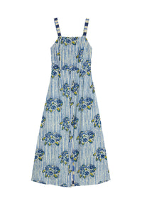 Pic Nic long cotton dress - Neutral