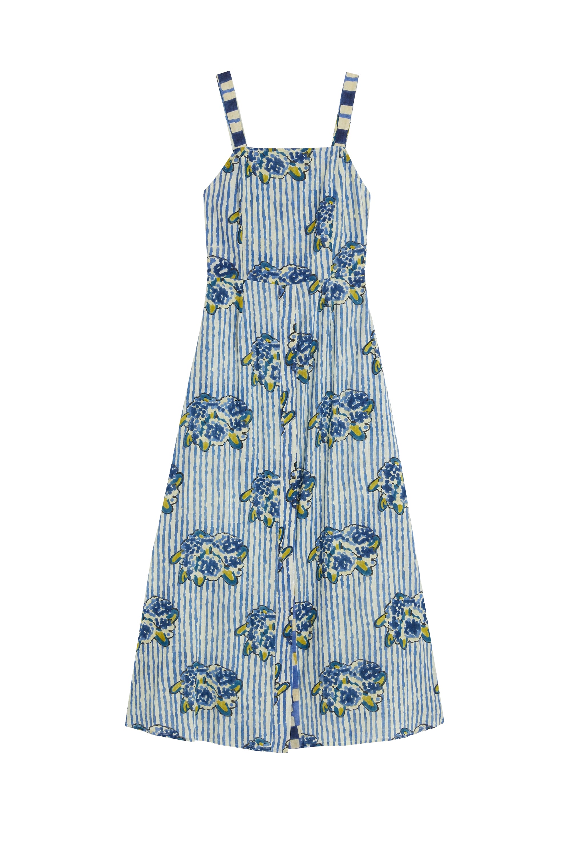 Pic Nic long cotton dress - Neutral