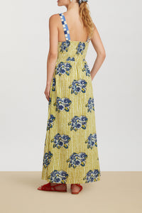 Pic Nic long cotton dress - Neutral