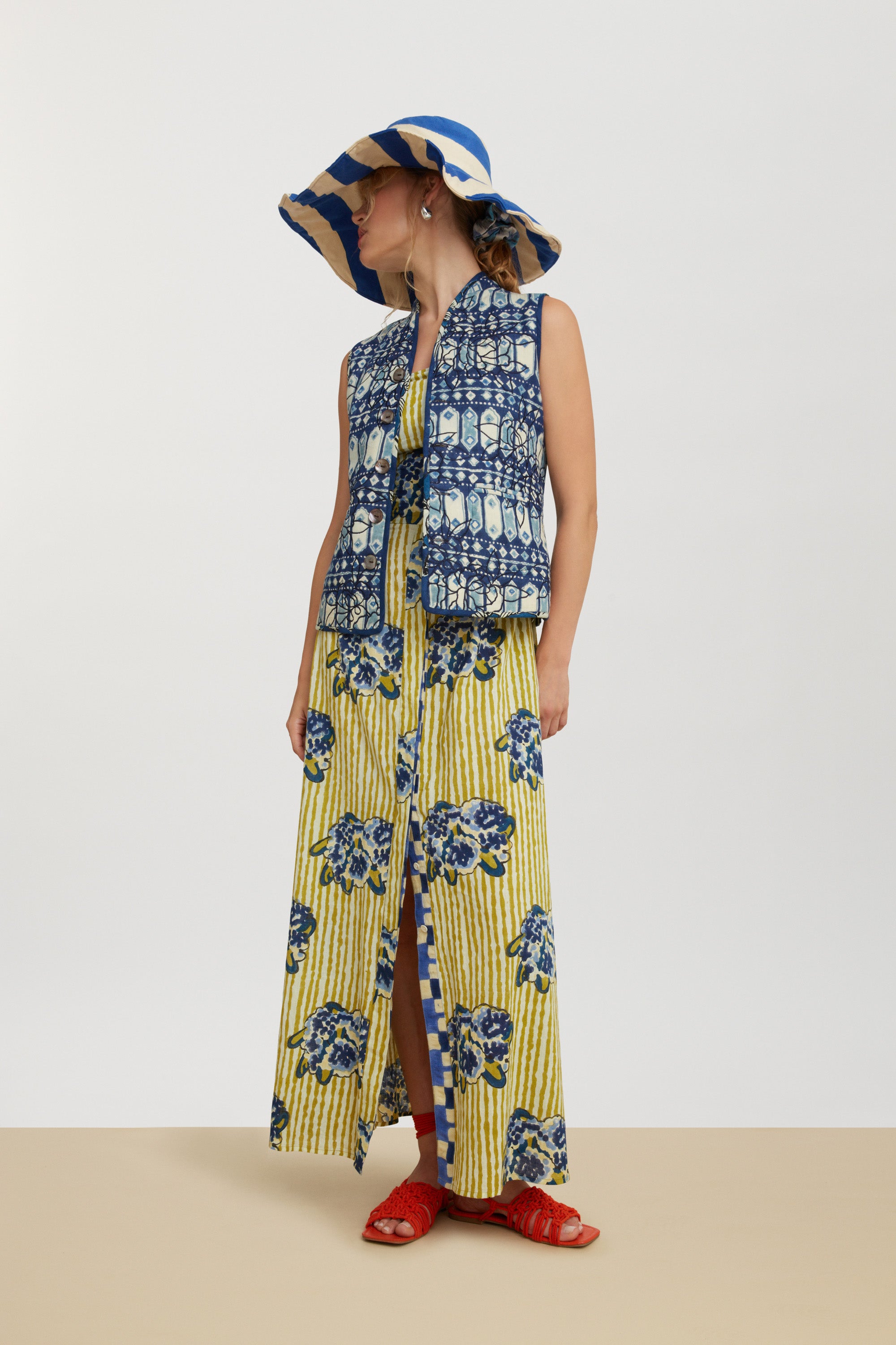 RECO PRIX : 115 // Pic Nic Dress Ortensietta Stripes Chutney