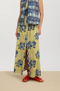 Pic Nic long cotton dress - Neutral
