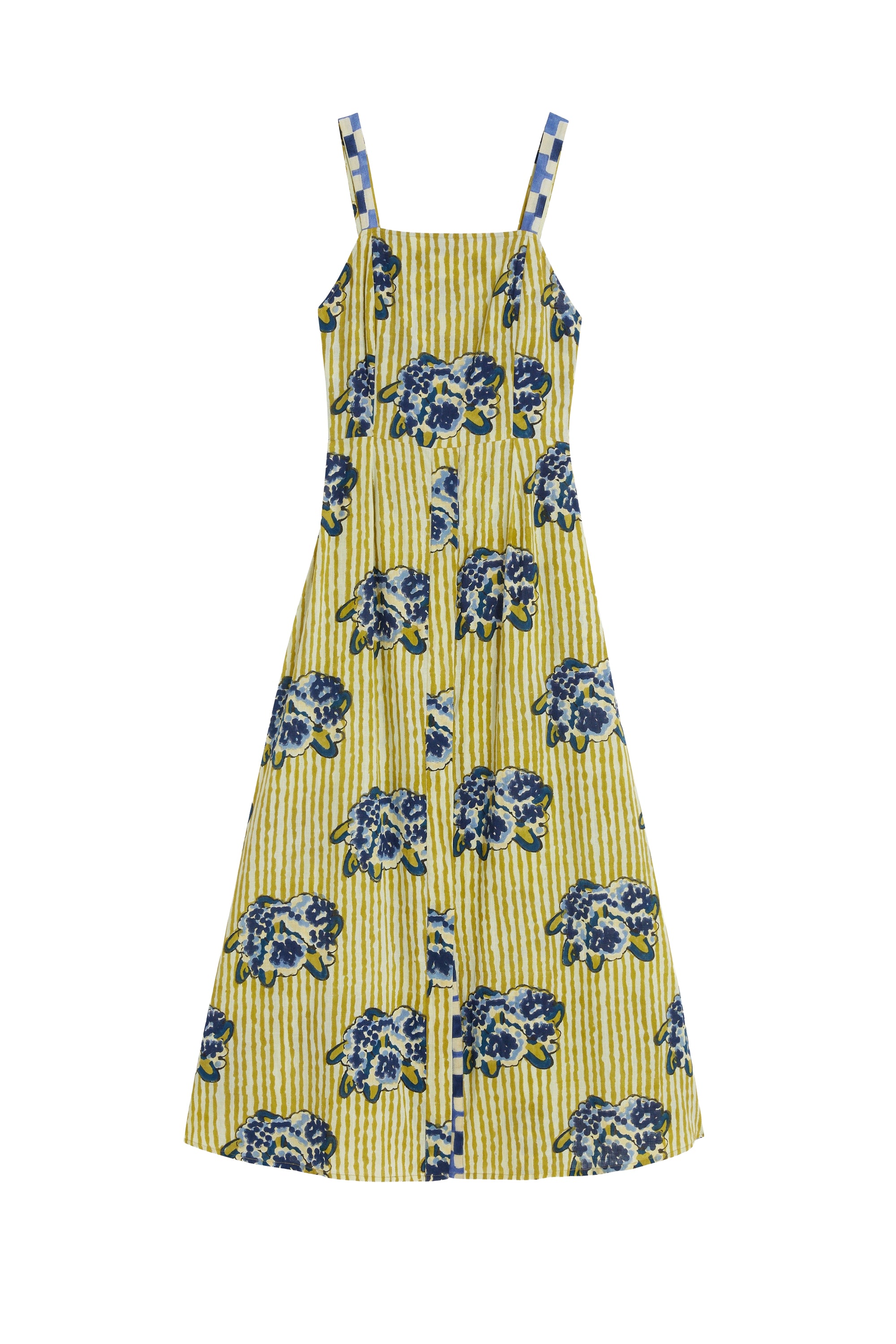 Pic Nic long cotton dress - Neutral