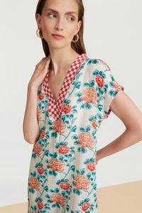 RECO PRIX : 130 // Plumeria Dress Missing Check Humayums Flower White